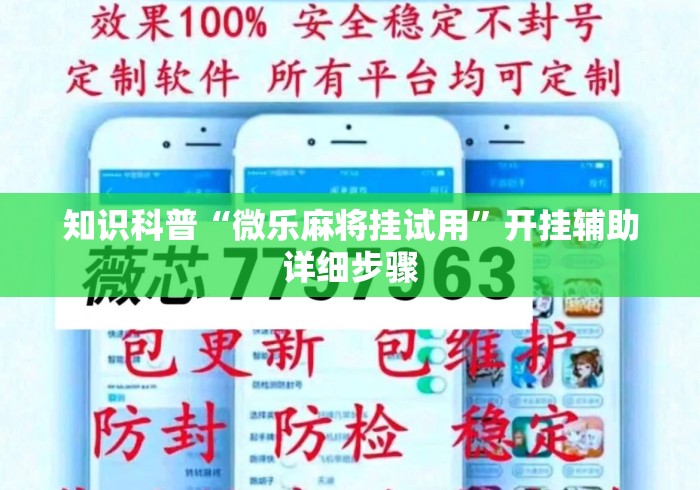 知识科普“微乐麻将挂试用”开挂辅助详细步骤