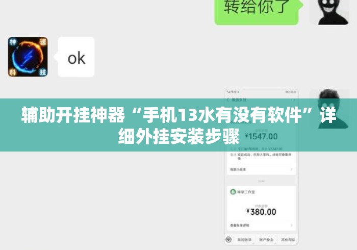 辅助开挂神器“手机13水有没有软件”详细外挂安装步骤