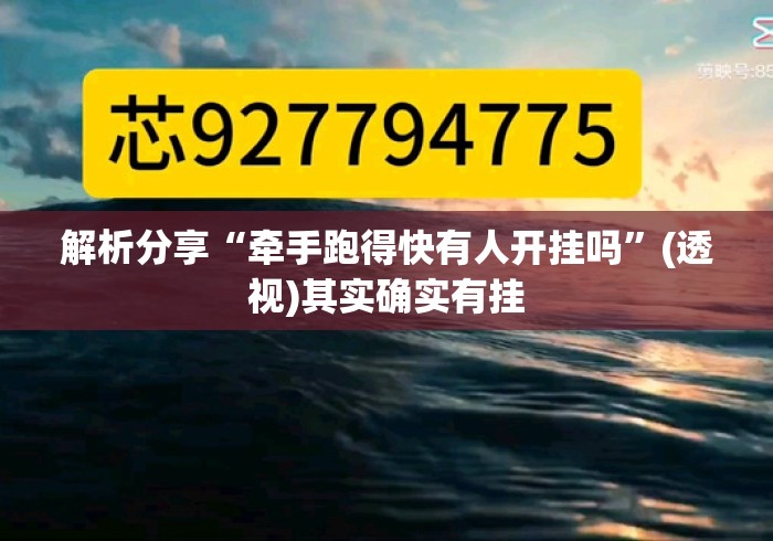 解析分享“牵手跑得快有人开挂吗”(透视)其实确实有挂