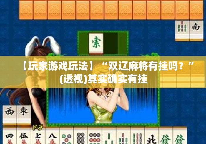 【玩家游戏玩法】“双辽麻将有挂吗？	”(透视)其实确实有挂