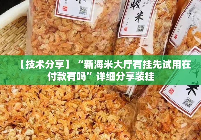 【技术分享】“新海米大厅有挂先试用在付款有吗”详细分享装挂