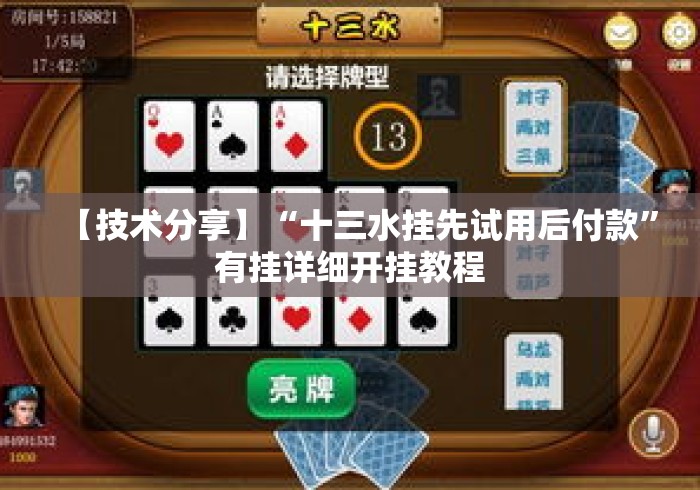 【技术分享】“十三水挂先试用后付款”有挂详细开挂教程