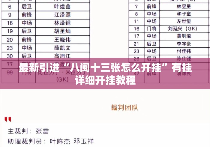 最新引进“八闽十三张怎么开挂”有挂详细开挂教程