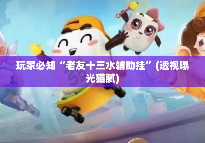玩家必知“老友十三水辅助挂	”(透视曝光猫腻)