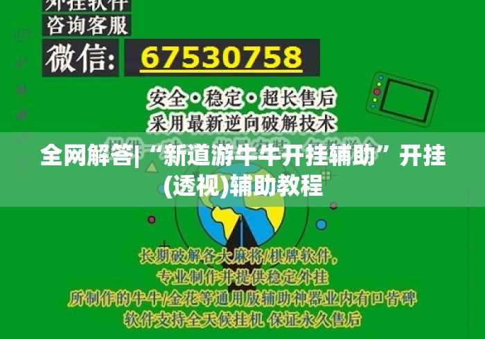 全网解答|“新道游牛牛开挂辅助	”开挂(透视)辅助教程