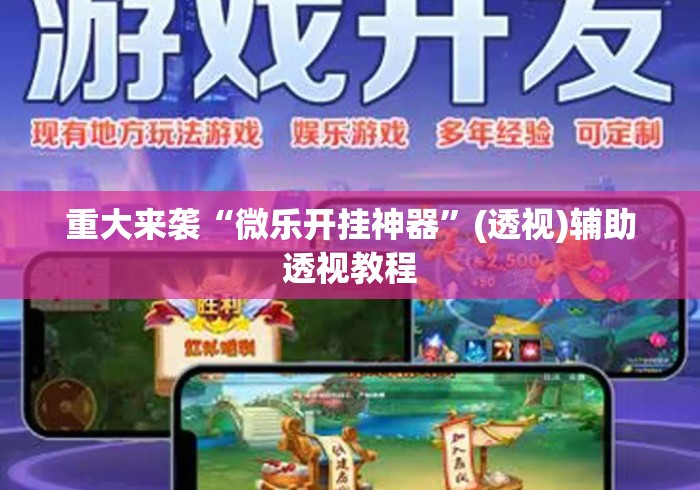 重大来袭“微乐开挂神器”(透视)辅助透视教程