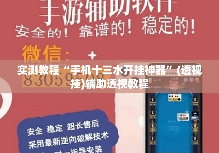 实测教程“手机十三水开挂神器”(透视挂)辅助透视教程