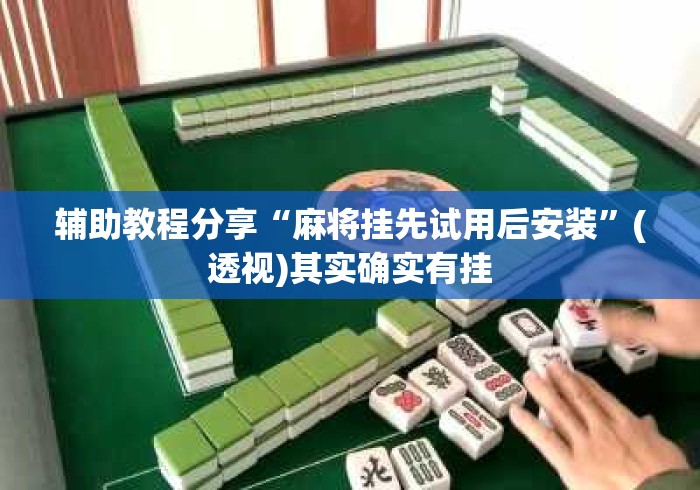 辅助教程分享“麻将挂先试用后安装”(透视)其实确实有挂