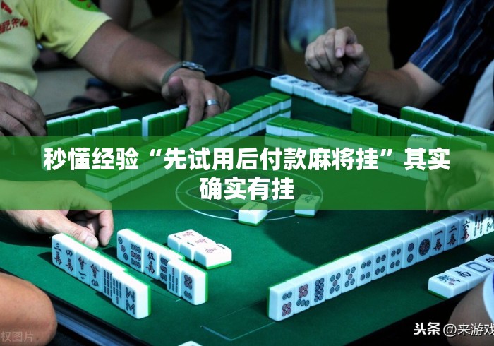 秒懂经验“先试用后付款麻将挂”其实确实有挂