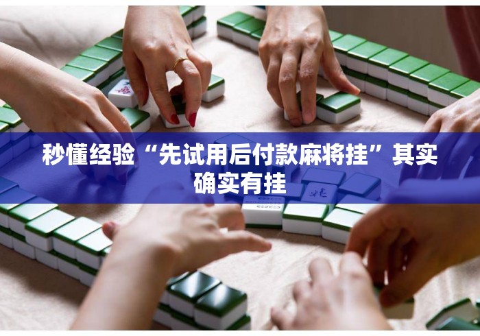 秒懂经验“先试用后付款麻将挂”其实确实有挂