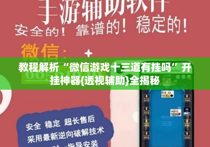 教程解析“微信游戏十三道有挂吗”开挂神器{透视辅助}全揭秘