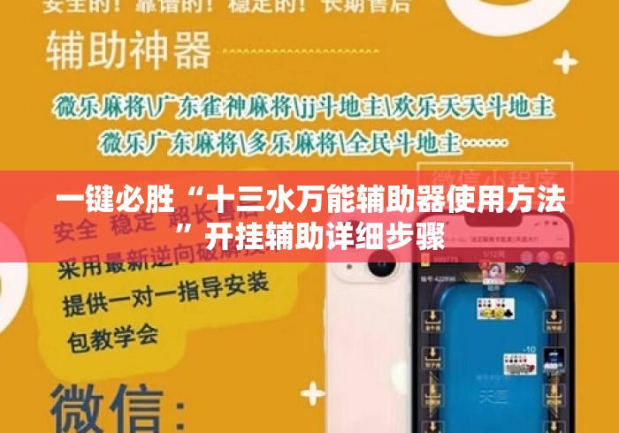 一键必胜“十三水万能辅助器使用方法	”开挂辅助详细步骤