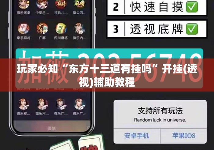 玩家必知“东方十三道有挂吗”开挂(透视)辅助教程