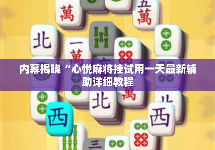 内幕揭晓“心悦麻将挂试用一天最新辅助详细教程