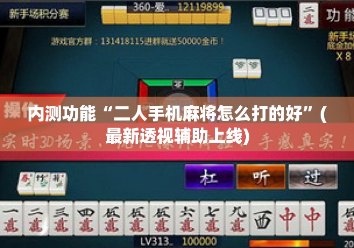 内测功能“二人手机麻将怎么打的好”(最新透视辅助上线)