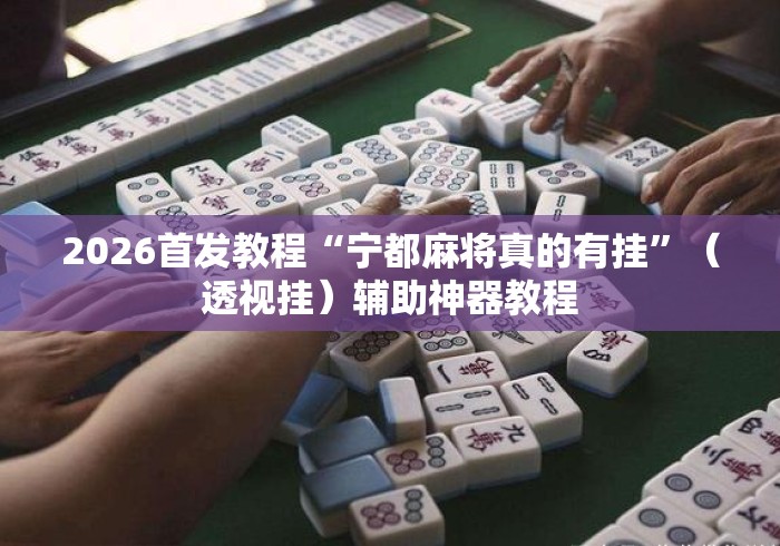 2026首发教程“宁都麻将真的有挂	”（透视挂）辅助神器教程