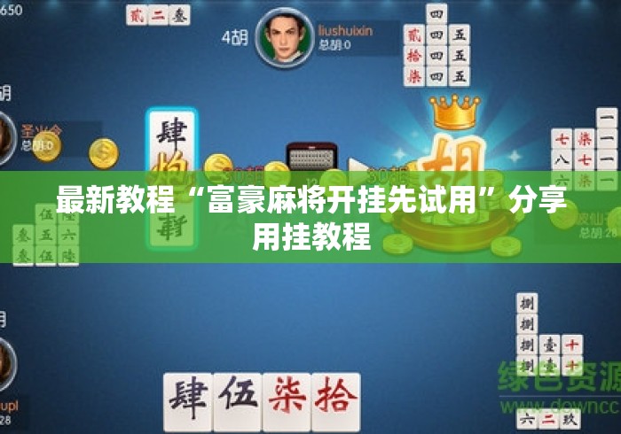 最新教程“富豪麻将开挂先试用”分享用挂教程