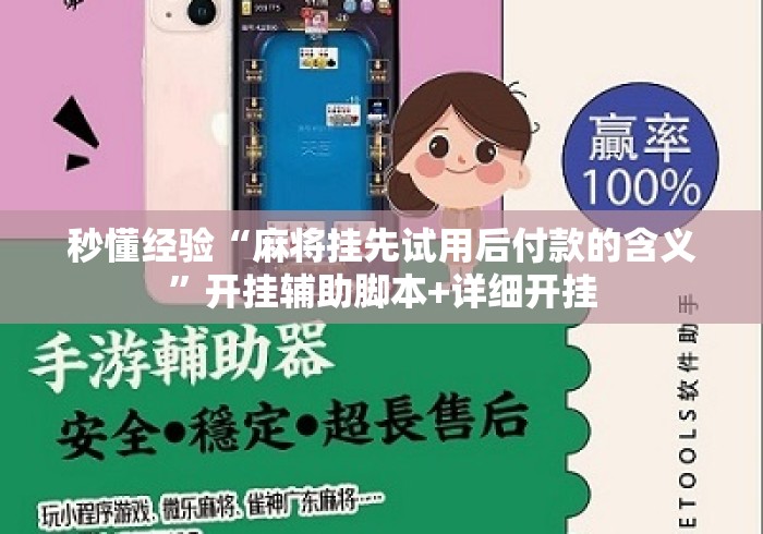 秒懂经验“麻将挂先试用后付款的含义”开挂辅助脚本+详细开挂