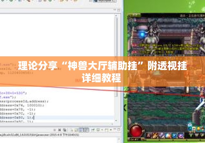 理论分享“神兽大厅辅助挂”附透视挂详细教程 