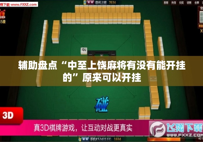 辅助盘点“中至上饶麻将有没有能开挂的	”原来可以开挂
