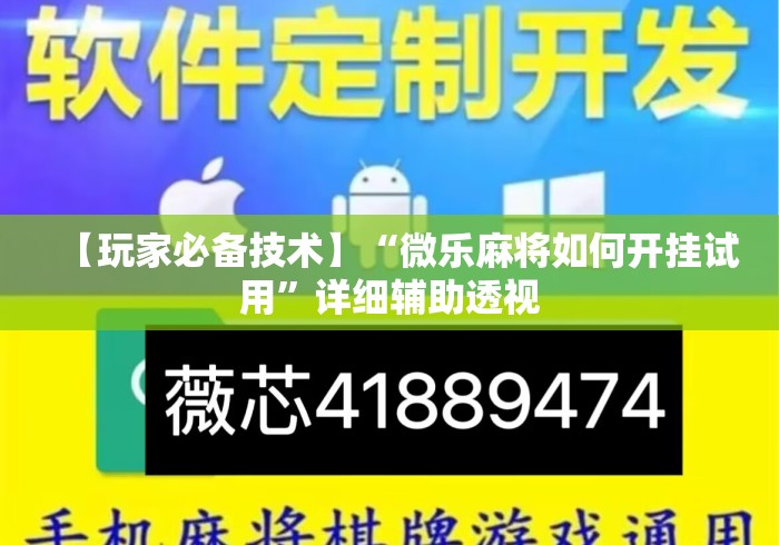 【玩家必备技术】“微乐麻将如何开挂试用”详细辅助透视
