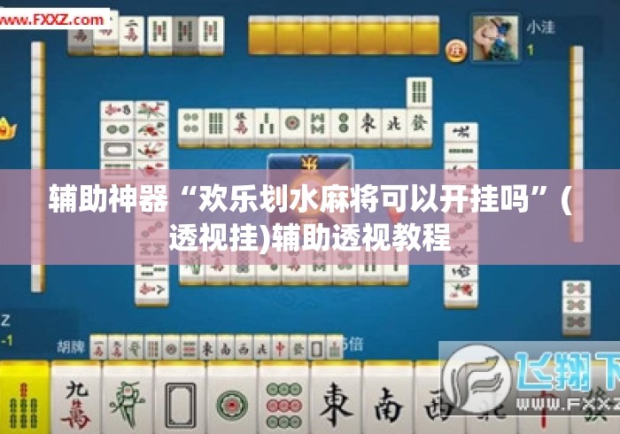 辅助神器“欢乐划水麻将可以开挂吗”(透视挂)辅助透视教程