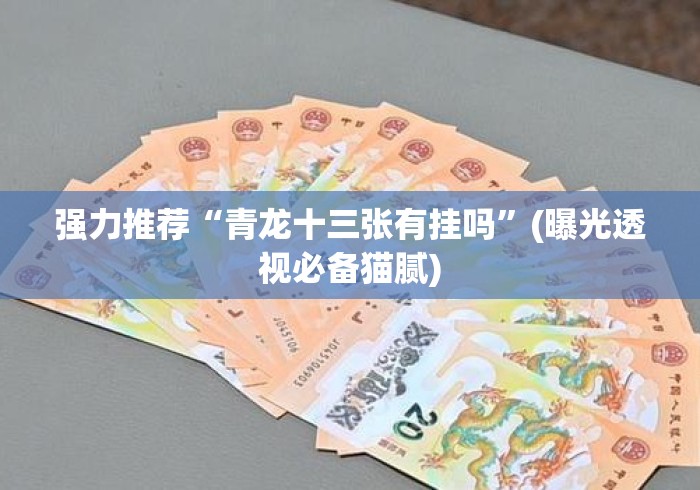 强力推荐“青龙十三张有挂吗”(曝光透视必备猫腻)