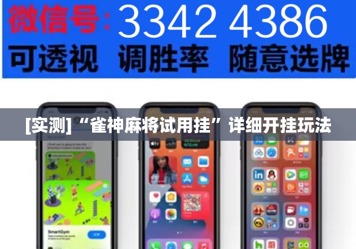 [实测]“雀神麻将试用挂	”详细开挂玩法