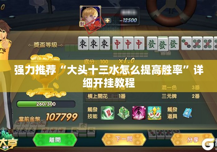 强力推荐“大头十三水怎么提高胜率”详细开挂教程