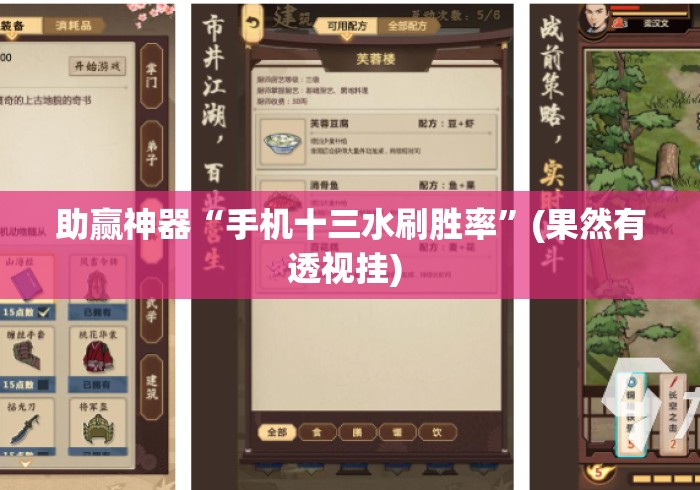 助赢神器“手机十三水刷胜率”(果然有透视挂) 