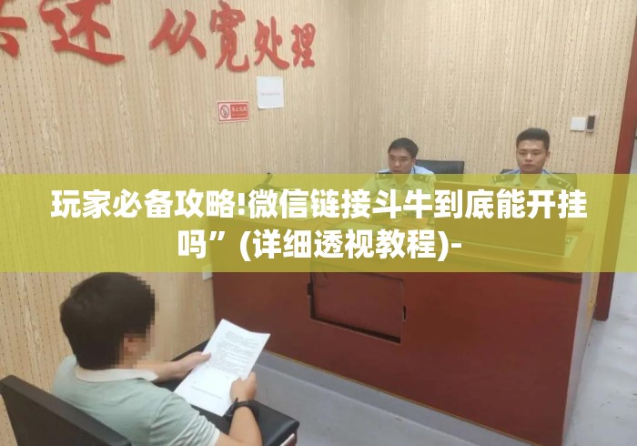 玩家必备攻略!微信链接斗牛到底能开挂吗”(详细透视教程)-