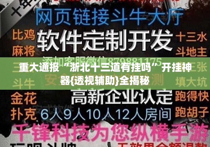 重大通报“浙北十三道有挂吗”开挂神器{透视辅助}全揭秘