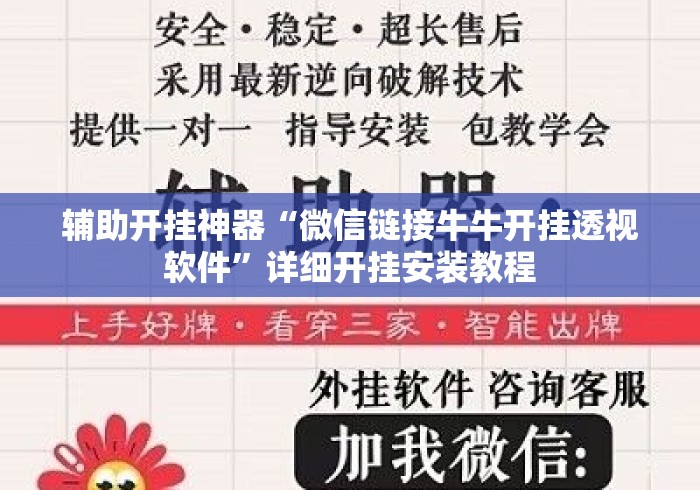 辅助开挂神器“微信链接牛牛开挂透视软件	”详细开挂安装教程