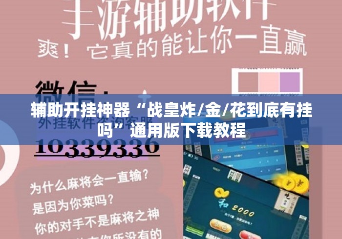 辅助开挂神器“战皇炸/金/花到底有挂吗”通用版下载教程