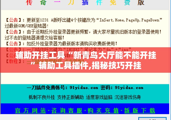 辅助开挂工具“新青鸟大厅能不能开挂”辅助工具插件,揭秘技巧开挂