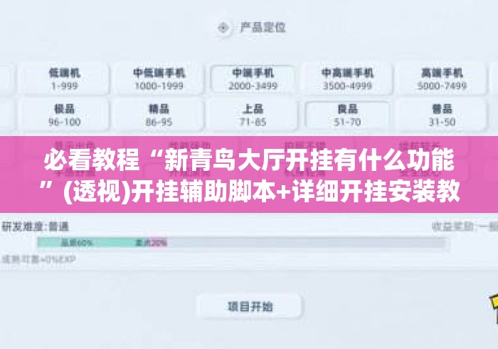 必看教程“新青鸟大厅开挂有什么功能”(透视)开挂辅助脚本+详细开挂安装教程