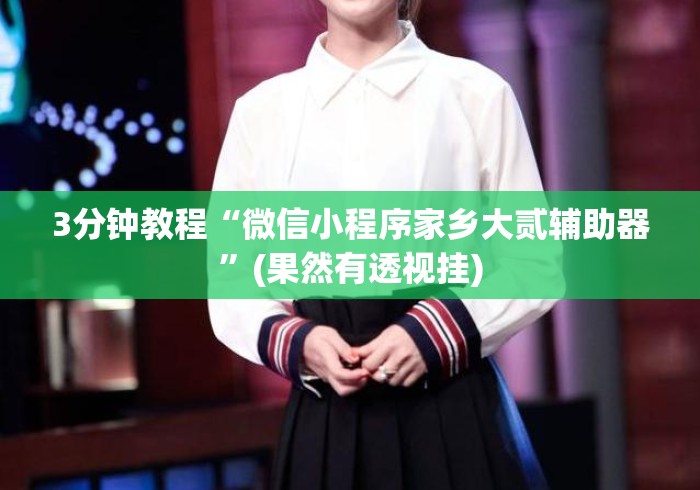 3分钟教程“微信小程序家乡大贰辅助器”(果然有透视挂)