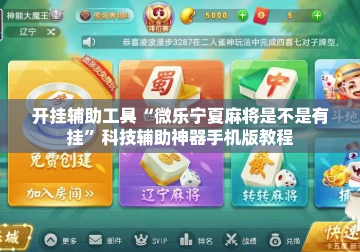 开挂辅助工具“微乐宁夏麻将是不是有挂”科技辅助神器手机版教程