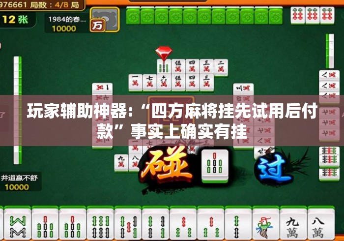 玩家辅助神器:“四方麻将挂先试用后付款”事实上确实有挂