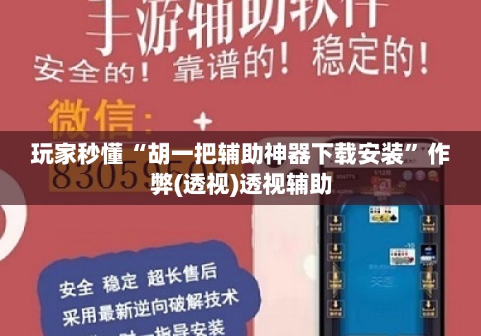 玩家秒懂“胡一把辅助神器下载安装	”作弊(透视)透视辅助