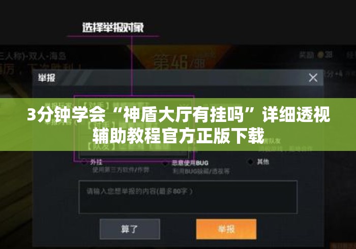 3分钟学会“神盾大厅有挂吗”详细透视辅助教程官方正版下载