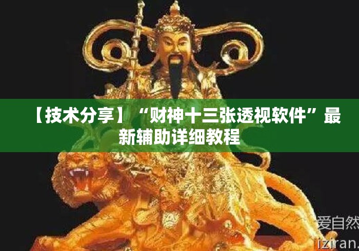 【技术分享】“财神十三张透视软件”最新辅助详细教程