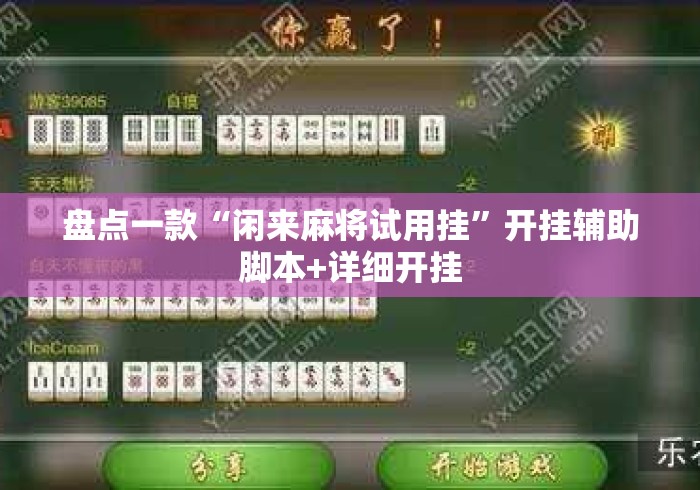盘点一款“闲来麻将试用挂”开挂辅助脚本+详细开挂