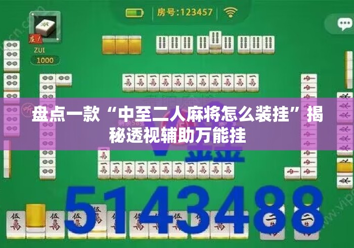 盘点一款“中至二人麻将怎么装挂	”揭秘透视辅助万能挂