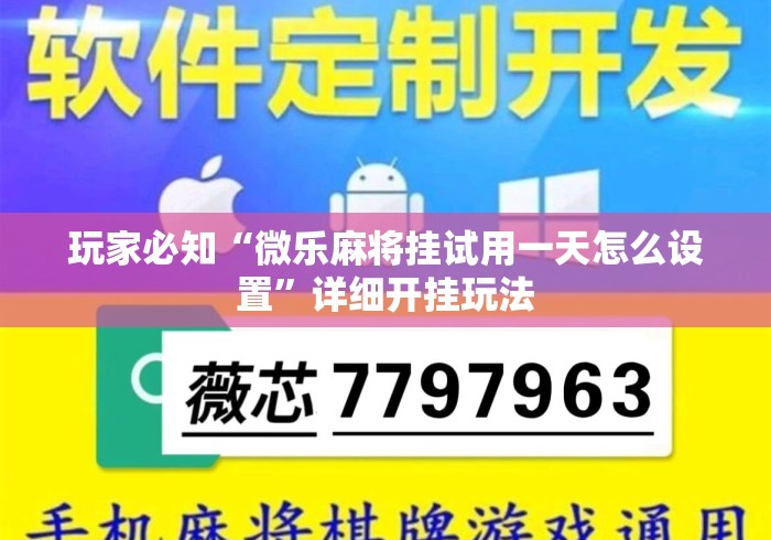 玩家必知“微乐麻将挂试用一天怎么设置	”详细开挂玩法