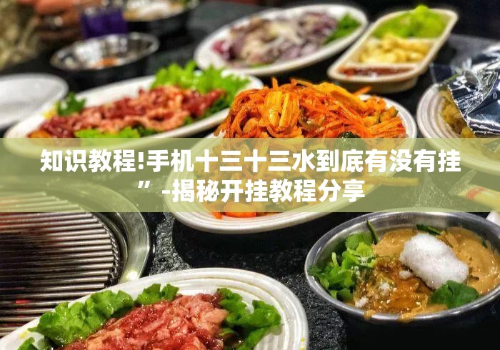 知识教程!手机十三十三水到底有没有挂”-揭秘开挂教程分享