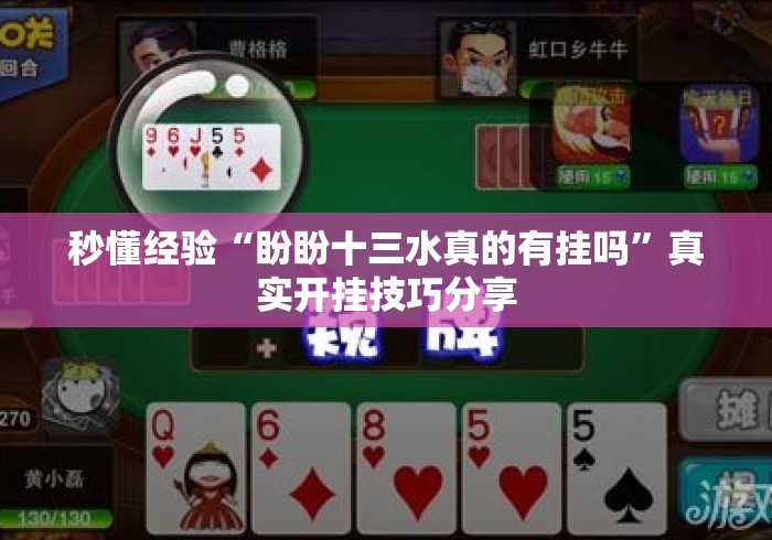 秒懂经验“盼盼十三水真的有挂吗”真实开挂技巧分享