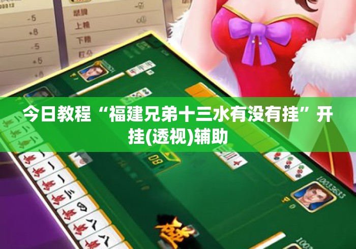 今日教程“福建兄弟十三水有没有挂”开挂(透视)辅助