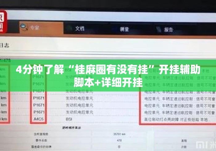 4分钟了解“桂麻圈有没有挂”开挂辅助脚本+详细开挂