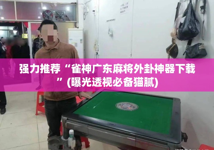 强力推荐“雀神广东麻将外卦神器下载”(曝光透视必备猫腻)